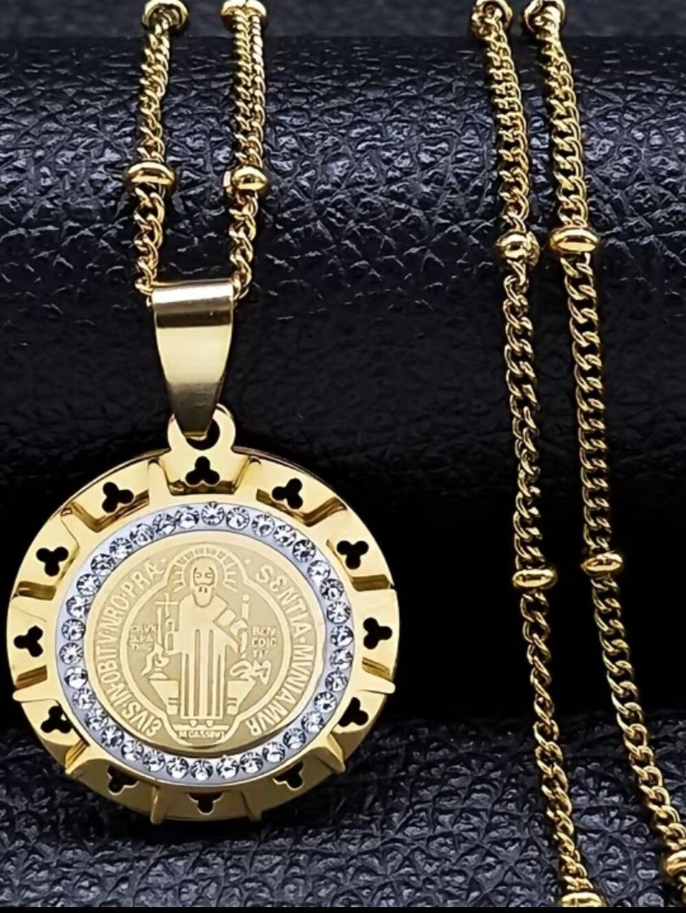 18k Gold-Plated Saint Benedict Necklace